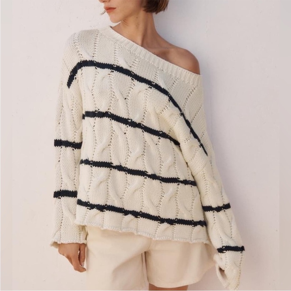 Oversized Striped Sweater